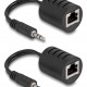 DELOCK audio extender 87858 3.5mm σε 3.5mm, μέσω καλωδίου RJ45, έως 50m