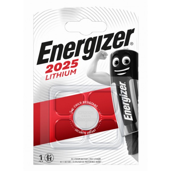 ENERGIZER μπαταρία λιθίου CR2025, 3V, 1τμχ - Μπαταρίες Λιθίου