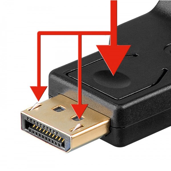 GOOBAY καλώδιο DisplayPort σε VGA 60606, 1080p, 0.15m, μαύρο - GOOBAY
