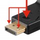 GOOBAY καλώδιο DisplayPort σε VGA 60606, 1080p, 0.15m, μαύρο