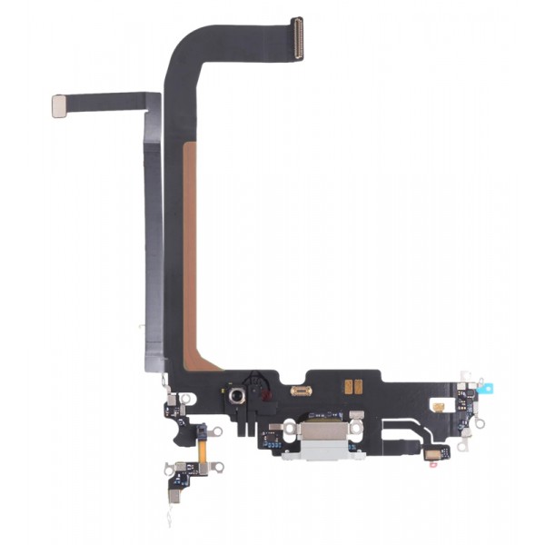 Charging port flex cable SPIP13PM-0003 για iPhone 13 Pro Max, λευκό - Ανταλλακτικά Smartphones