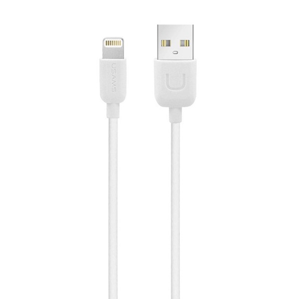 USAMS καλώδιο Lightning σε USB US-SJ097, 2.1A, 1m, λευκό - USAMS