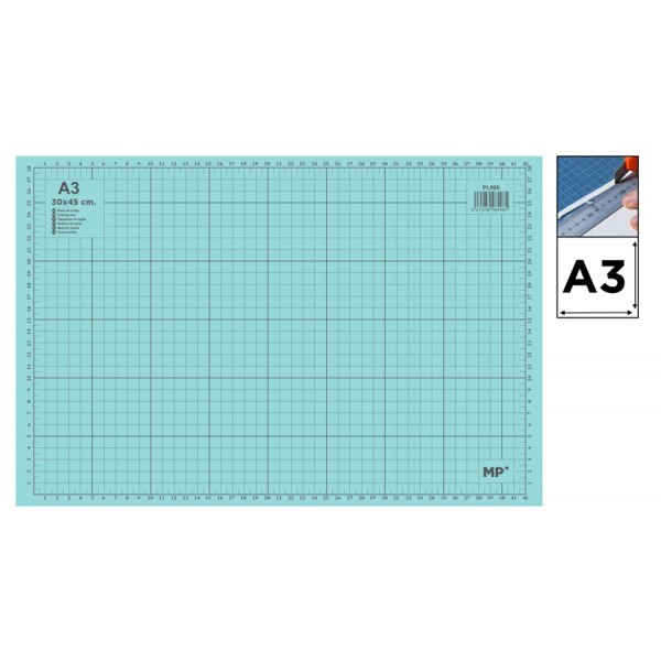 MP επιφάνεια κοπής A3 PL906 με κλίμακα, 30x45cm, πράσινη - Αναλώσιμα - Είδη Γραφείου