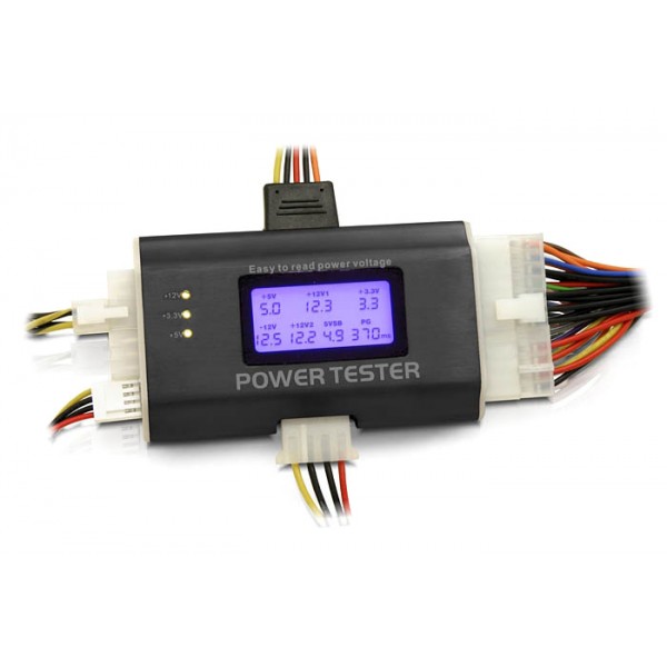 DELOCK tester τροφοδοτικού PC 18159, 3.3V/5V/12V, ATX/BTX/ITX - Service & Εργαλεία