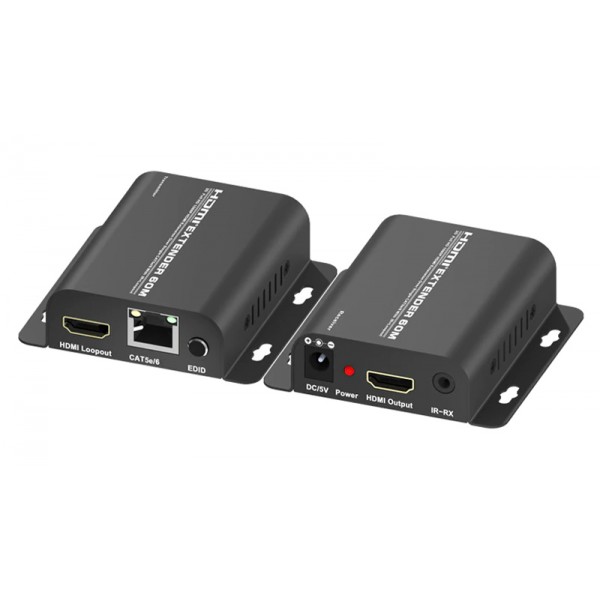 POWERTECH HDMI video extender CAB-H148 μέσω καλωδίου RJ45, 1080p, 60m - Powertech