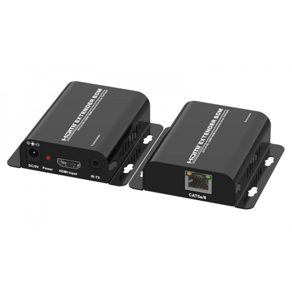 POWERTECH HDMI video extender CAB-H148 μέσω καλωδίου RJ45, 1080p, 60m - Powertech
