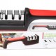 Ακονιστήρι μαχαιριών TOOL-0080, 4 επιπέδων, μαύρο & κόκκινο