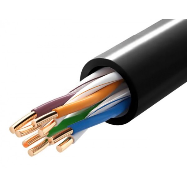 POWERTECH καλώδιο δικτύου CAB-N289, Cat 5e U/UTP, CCA 26AWG, 100m, μαύρο - Δίκτυο