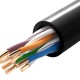 POWERTECH καλώδιο δικτύου CAB-N289, Cat 5e U/UTP, CCA 26AWG, 100m, μαύρο
