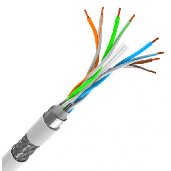 POWERTECH καλώδιο δικτύου CAB-N298, Cat 6 S/FTP, CCA, 24AWG, 305m, γκρι - Δίκτυο