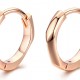BAMOER σκουλαρίκια κρίκοι BSE119, ασήμι 925, ροζ χρυσό