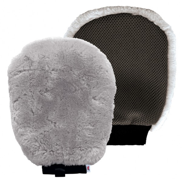 MOJE AUTO γάντι καθαρισμού αυτοκινήτου 19-639, μάλλινο, 18x26cm, γκρι - MOJE AUTO