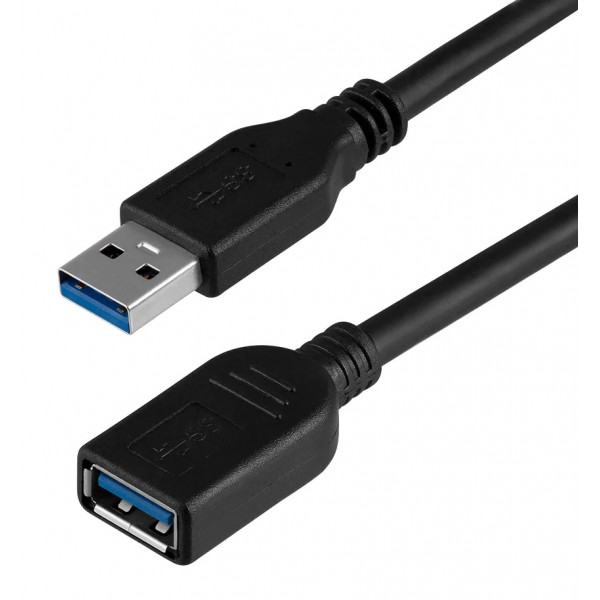 POWERTECH καλώδιο προέκτασης USB CAB-U123, 5Gbps, 1.5m, μαύρο - USB
