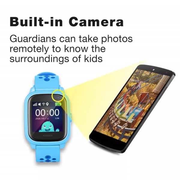 INTIME GPS smartwatch για παιδιά IT-056, 1.33", camera, 2G, IPX7, ροζ - GPS Tracker
