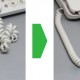 POWERTECH Αντάπτορας καλωδίου τηλεφώνου RJ10, για περιστροφή 360°, λευκό