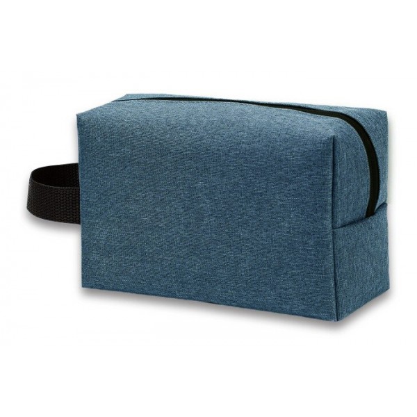 Τσαντάκι καλλυντικών με χειρολαβή BTHU-0030, 24 x 10.5 x 13cm, μπλε - UNBRANDED