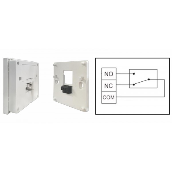 POWERTECH ψηφιακός θερμοστάτης αερίου PT-1047, χωνευτός, λευκός - Ηλεκτρολογικός εξοπλισμός