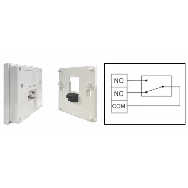 POWERTECH ψηφιακός θερμοστάτης χώρου PT-1046, αερίου, RF, λευκός - Powertech