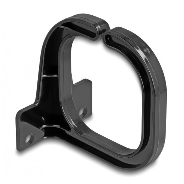 DELOCK βάση οργάνωσης καλωδίων 66979, 83x60mm, μαύρη - Καμπίνες - Rack