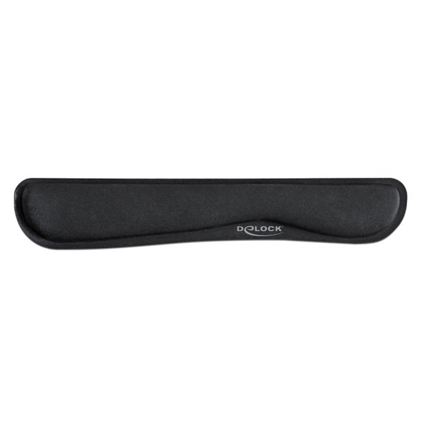 DELOCK στήριγμα καρπού για πληκτρολόγιο/laptop 12558, 20x85x465mm, μαύρο - Mouse Pad