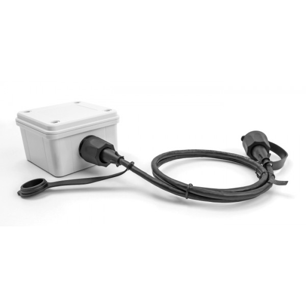 DELOCK καλώδιο δικτύου 80166, CAT 6 STP, με καπάκι, IP68, 1m, μαύρο - Δίκτυο