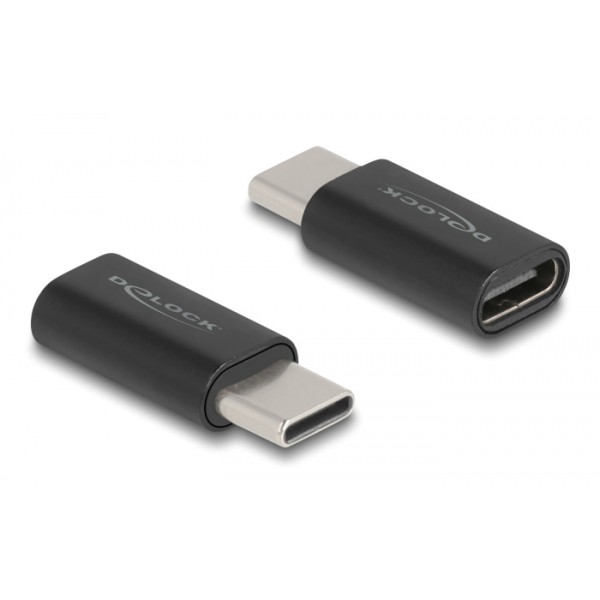 DELOCK αντάπτορας USB-C 60034, αρσενικό σε θηλυκό, 10Gbps, μαύρος - DeLock