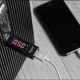 DELOCK αντάπτορας USB 65569 με οθόνη ένδειξης V/A, έως 5V/4A, μαύρος