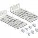 DELOCK σετ βάσεις τοποθέτησης για rack 66236, ασημί, 2τμχ