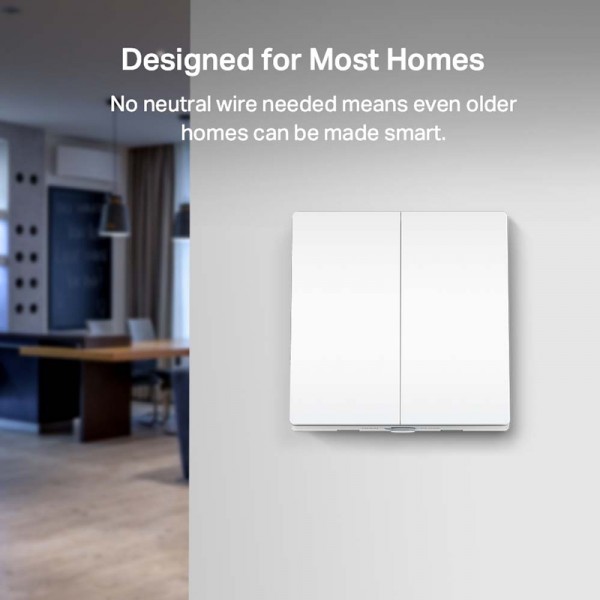 TP-LINK smart διακόπτης Tapo S220 με μπαταρία, διπλός, 868MHz, Ver 1.0 - tp-link