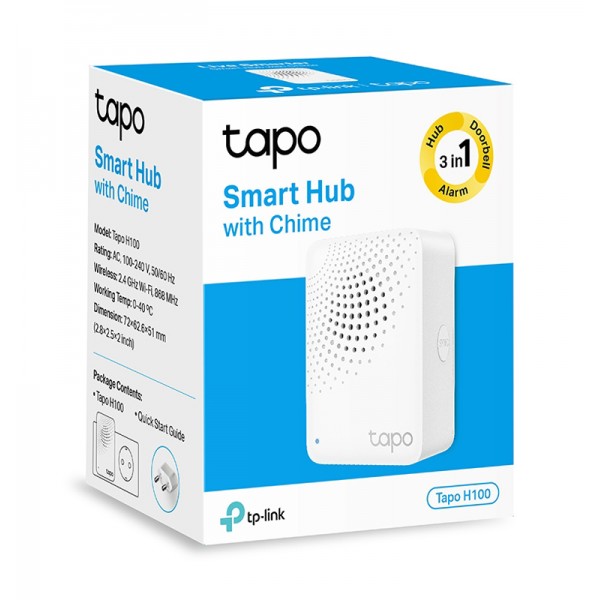 TP-LINK Smart Hub Tapo H100 με κουδούνισμα, Wi-Fi, 868MHz, Ver 1.0