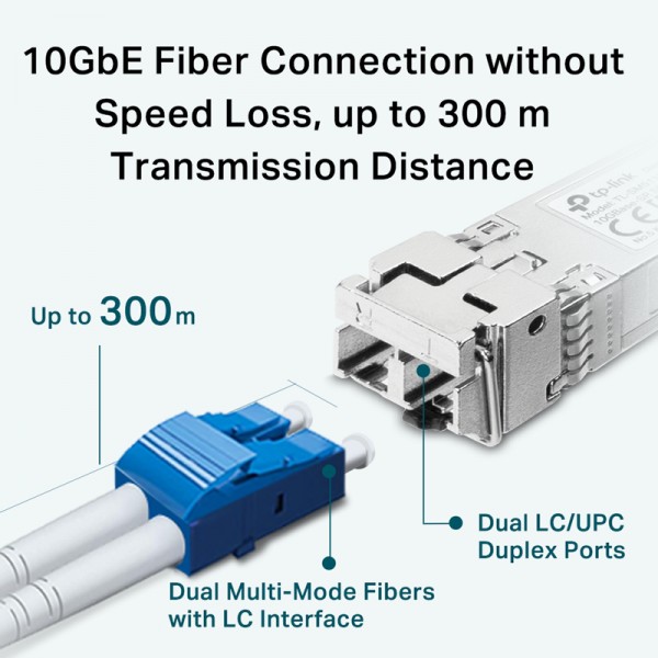 TP-LINK 10GBase-SR SFP+ LC Transceiver TL-SM5110-SR, έως 300m, Ver. 1.0 - Δικτυακά Παρελκόμενα
