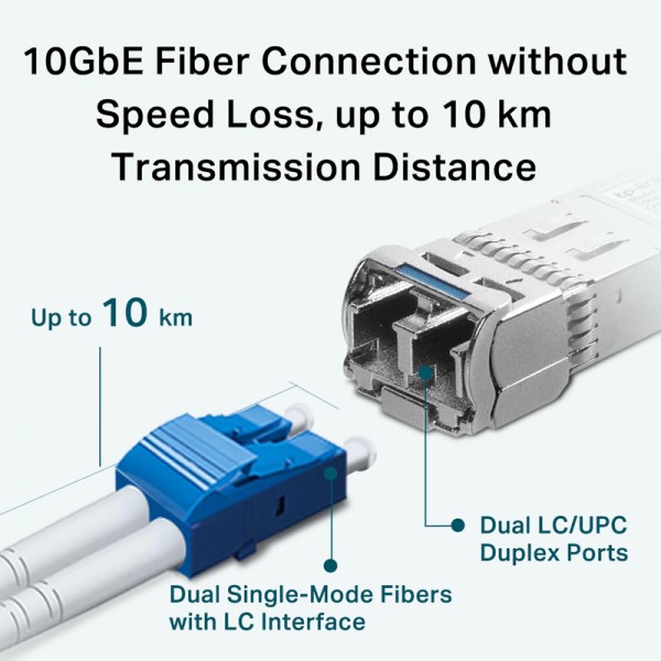 TP-LINK 10GBase-LR SFP+ LC Transceiver TL-SM5110-LR, έως 10km, Ver. 1.0 - Δικτυακά Παρελκόμενα