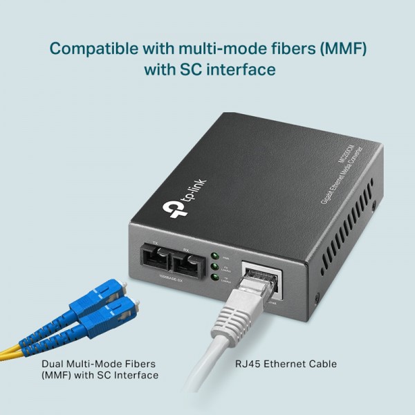 TP-LINK Gigabit Multi-Mode Media Converter MC200CM, Ver. 4.0 - Δικτυακά Παρελκόμενα