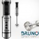 BRUNO ραβδομπλέντερ BRN-0092, ρυθμιζόμενη ταχύτητα, 1200W, inox-μάυρο