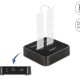 DELOCK docking station για M.2 SATA SSD 64178, 2 θέσεων, 6Gbps, clone function, μαύρο