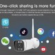 VSTARCAM smart IP κάμερα CS58, IP66, 3MP, WiFi, ανίχνευση καπνού