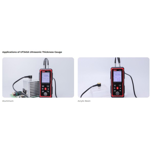 UNI-T ψηφιακός μετρητής πάχους υπερήχων UT345A, 2000mAh, mm/in - UNI-T