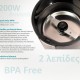 BRUNO μύλος άλεσης καφέ BRN-0094, 200W, inox-μαύρο