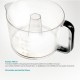 BRUNO ηλεκτρικός στίφτης BRN-0095 με χωρητικότητα 700ml, 40W, inox-μαύρο