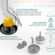 BRUNO ηλεκτρικός στίφτης BRN-0095 με χωρητικότητα 700ml, 40W, inox-μαύρο