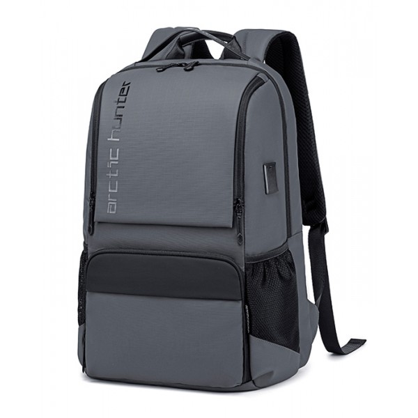 ARCTIC HUNTER τσάντα πλάτης B00532 με θήκη laptop 15.6", USB, 28L, γκρι - Σπίτι & Gadgets