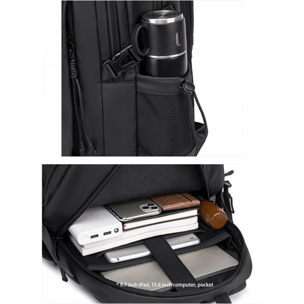 ARCTIC HUNTER τσάντα πλάτης B00530 με θήκη laptop 15.6", 24L, μαύρη - Σπίτι & Gadgets