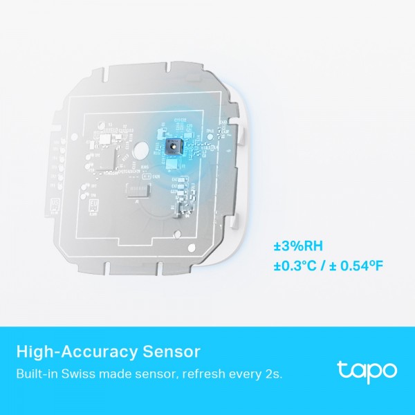 TP-LINK smart θερμόμετρο & υγρασιόμετρο Tapo T315, -20~60 °C, Ver 1.0