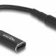 DELOCK καλώδιο τροφοδοσίας 60036, USB-C σε Dell 4.5x3.0mm, 15cm, μαύρο