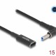 DELOCK καλώδιο τροφοδοσίας 60031, USB-C σε HP 4.5x3.0mm, 15cm, μαύρο