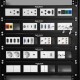 DELOCK patch panel Easy 45 81379, 10", 2U, 90.5x45.2mm x2, μαύρο