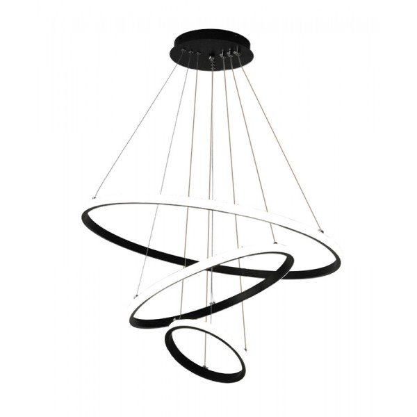 POWERTECH LED φωτιστικό οροφής HLL-0105, 44W, 4000K, 60x60cm, μαύρο - Powertech