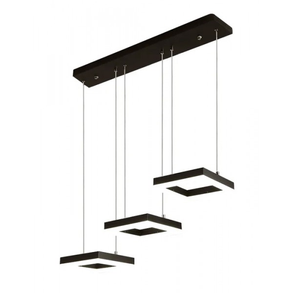 POWERTECH LED φωτιστικό οροφής HLL-0103, 35W, 4000K, 70x120cm, μαύρο - Φωτιστικά Οροφής