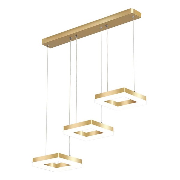 POWERTECH LED φωτιστικό οροφής HLL-0101, 35W, 4000K, 70x120cm, χρυσό - Σύγκριση Προϊόντων