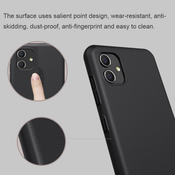 NILLKIN θήκη Super Frosted Shield για Samsung A04, μαύρη - NILLKIN